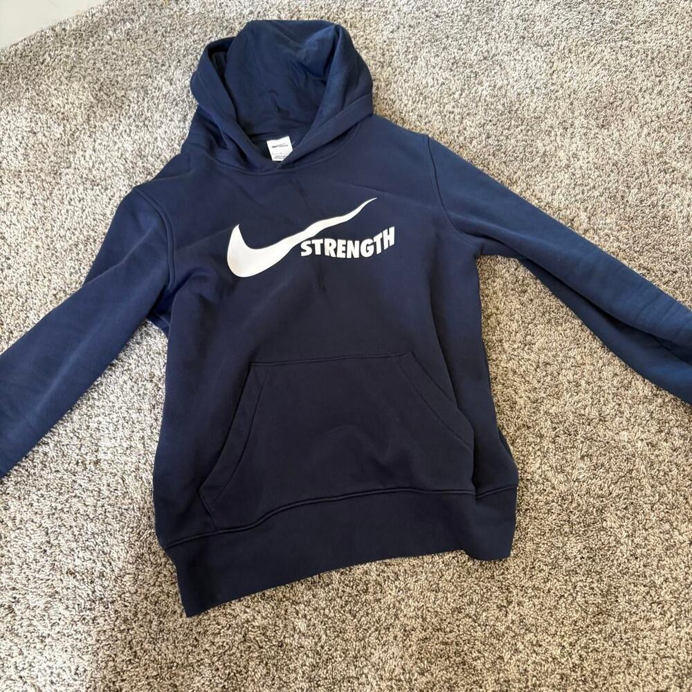 Nike navy blue hoodie with